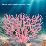 Zerodis Plantes Aquatiques en Plastique d'aquarium Corail de Simulation vive Artificielle d'aquarium en Plastique pour la décoration de Paysage d'aquariumBig-Rose