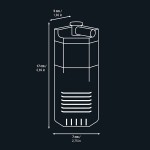 Dennerle Nano Filtre d'angle | Filtres pour Aquariums de 10 à 40 litres | Puissant Silencieux et Compact
