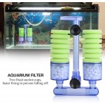 Fdit Pompe à air avec filtre d'aquarium éponge biochimique pompe à oxygène pour mini aquarium