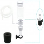 IAFVKAI Mini filtre éponge ultra silencieux 3 en 1 système de filtration à air avec tube de 1 m et 1 éponge pré-filtre pour petite pompe à oxygène d'aquarium Beta