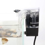 SENZEAL 3W Extrêmement Silencieux Cascade Acrylique Suspendu Aquarium Filtre Pompe à Oxygène avec Filtre en Coton pour Fish Tank Circulation de l'Eau Transparent