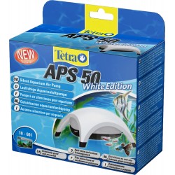 TETRA APS 50 Pompe à Air pour Aquarium de 10 à 60L -Silencieuse avec triple système anti-bruit Réglable Puissante et Design-Garantie 3 ans