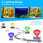 BELLALICHT RGB Rampe LED Aquarium Timer éclairage d'aquarium lampe d'aquarium variateur 10 niveaux de luminosité IP66 étanche pour réservoir de poissons plantes