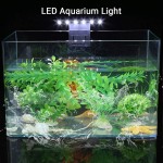 Éclairage Aquarium LED 5W Clipsable Lampe Plante d'eau Douce ou Mer Aquarium Luminaires D'éclairage étanche Fish Tank （Lumière Blanche）