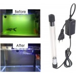 huihuijia Lampe Aquarium DéSinfection UV ÉClairages pour Aquarium Algues StéRiliser Lumiere Aquarium Submersible avec ContrôLeur Lampe Aquarium Marin 5w