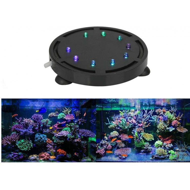 KAIKUN Lampe Aquarium LED Spa LED Aquarium Lumière Aquarium Éclairage Flottant LED Lumières pour Bain À Remous LED Submersible Lumières 4.13inch