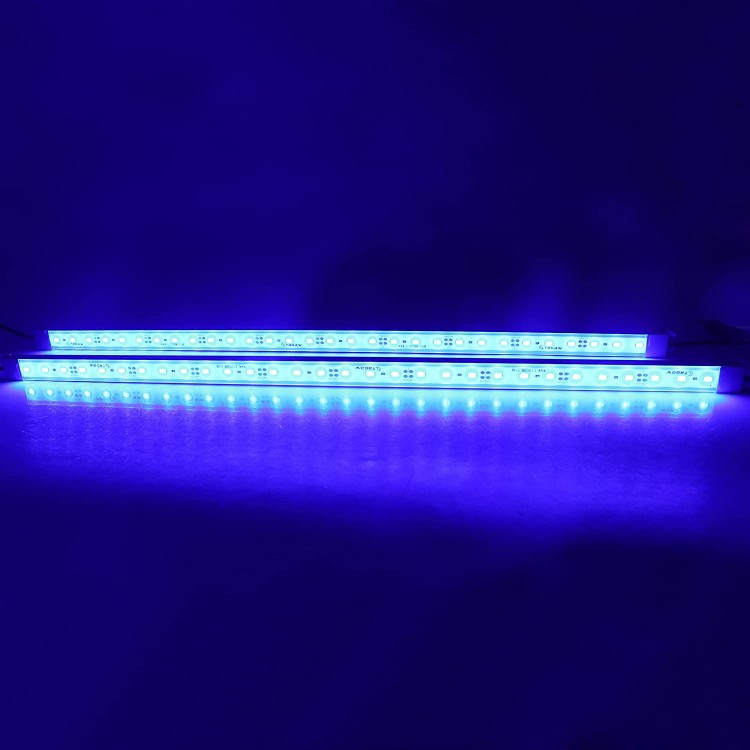 LTRGBW 5730SMD 12V DC 30LEDs Aquarium Bleu Super Bright LED Strip Lights Barre Lumineuse Inondation LED Aluminium LED Linear Lighting Cabinet LED Bar Lampe 50cm