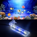 Pssopp Aquarium LED Lampe pour Aquarium Lampe à Clip à LED Lampe à économie d'énergie avec lumière Blanche et Bleue pour éclairage en Croissance#2