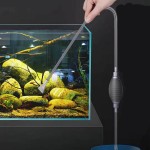 DEANKEJI Kit de Nettoyage D'aquarium 1.9M Longue Changeur D'eau pour Aquarium Pompe de Siphon D'aquarium avec Tube Prolongateur et Clip D'arrêt pour le Nettoyage des Aquariums