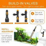 hygger Changeur d'eau Automatique pour Aquariums Aspirateur pour Aquarium Outil de Changeur15M