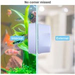 Podazz Mini grattoir à algues magnétique pour aquarium Brosse de nettoyage pour aquarium Blanc