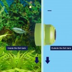 Pssopp Aquarium Cleaner Fish Tank Nettoyant À Verre Mini Portable Durable en Plastique Aimant Fish Tank Brosse Outil De NettoyageVert