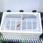 SENZEAL Épuisette d'élevage de poissons pour aquarium Isolation pour élevage de poissons Avec 3 pipettes Taille L