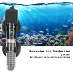 Mini chauffage d'aquarium Thermostat de réservoir de poissons submersible chauffage automatique de température instantanée pour le réservoir de tortue de poisson eau de mer eau douce