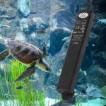Tige de chauffage d'aquarium mini réservoir de tortue tige de chauffage à température constante antidéflagrante pour réservoir de poisson chauffe-eau ultra-court ThermostatPrise UE 50W