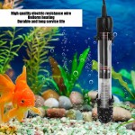 Weiyiroty Chauffage d'aquarium Chauffage d'aquarium Submersible Mini 220-240V avec 2 ventouses Prise EU 25W 50W 100W 200W 300W pour Tortue d'eau salée pour Poisson Betta50W