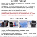Auto Aquarium Fish Feeder Timing Réglable 50g Distributeur d''Aliments pour Animaux domestiques Dispositif de Distribution de Nourriture pour Les Vacances