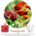 Balacoo Aquarium vers Feeder Live Frozen Brine Shrimp Poisson Alimentaire Alimentation Tasse Ventouse Rouge Ver Fish Feeder Distributeur De Nourriture pour Poissons pour Fish Tank
