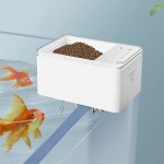DEDEMCO Mini distributeur automatique de nourriture pour poissons 70 ml Avec minuterie intelligente Pour aquarium et aquarium