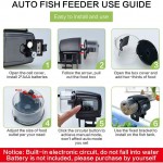Mangeoire automatique pour poissons distributeur de nourriture pour poissons électrique programmable à écran LCD pour aquarium accessoires pour aquarium à synchronisation de mangeoire à poissons