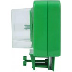 Nimomo Distributeur Automatique de Poisson Réservoir d'aquarium Pratique Durable en Plastique Vert Minuterie Automatique Distributeur d'alimentation pour Poisson sans Batterie