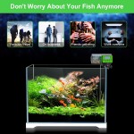 Podazz Distributeur Automatique de Nourriture pour Aquarium résistant à l'humidité Vert Clair
