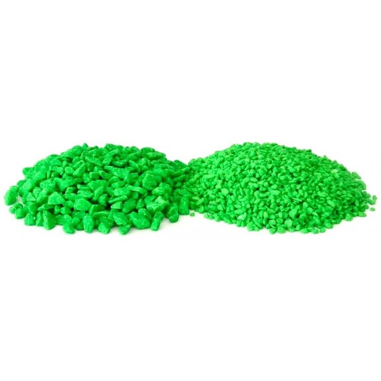Virlan Marmor Gravier d'aquarium grain 2,5-5 mm 1 kg vert clair