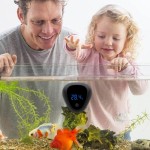 abcd123 Thermomètre d'aquarium Thermomètre d'aquarium numérique précis thermomètre à Eau à écran Tactile sans Fil avec Autocollant pour Aquarium Domestique