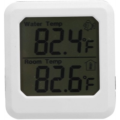 Affichage du thermomètre de l'aquarium Thermostat d'affichage à LED Écran facile à lire C'est un accessoire important pour l'aquariumDual display thermometer