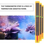 Annjom Bande de thermomètre d'aquarium Bande de thermomètre LCD en Papier Sensible à la température pour Aquariums pour la Plupart des Gensthermomètre