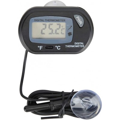 Atyhao Thermomètre d'aquarium thermomètre numérique pour Aquarium avec écran LCD et Ventouse Mesure de la température Outil de Mesure de la température de la Machine