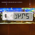 Cerlingwee Thermomètre électronique d'aquarium thermomètre électronique numérique thermomètre température de Terrarium thermomètre d'aquarium réservoir de Poissons pour la MaisonTyrant Golden