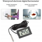 COCOCITY LCD Thermomètre Digital Lot de 3 Thermomètres Aquarium Numérique avec Sonde Étanche pour Aquarium Terrarium et Vivarium