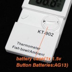 Compteur de température C° F° Double Affichage numérique LED Fish Tank Thermomètre pour Aquarium Fish Tank