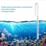 GOTOTOP Thermomètre en Verre accrochant de Forme d'U d'U d'aquariums Moniteur précis de température d'eau de réservoir de Poissons6mm