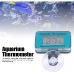 Horoper Thermomètre D'aquarium Thermomètre LCD Numérique étanche Mètre de Température avec Ventouse pour Réservoirs de Poissons Submersibles D'aquarium