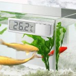 Jacksing Thermomètre d'aquarium électronique thermomètre d'aquarium en Perspective 3D Design Transparent pour Aquarium pour intérieur pour extérieur