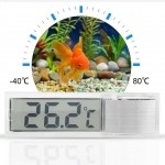 Jacksing Thermomètre d'aquarium électronique thermomètre d'aquarium en Perspective 3D Design Transparent pour Aquarium pour intérieur pour extérieur