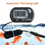 Mesee Thermomètre numérique LCD pour aquarium Thermomètre hygromètre Thermomètre à eau pour aquarium Température avec ventouse et sonde