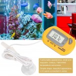 Sazao Thermomètre d'aquarium contrôle numérique du thermomètre à Eau Aquarium pour Aquarium Jaune