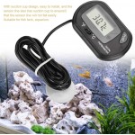 Shanrya Thermomètre d'aquarium contrôleur de thermomètre à Eau numérique Aquarium pour Aquarium Le Noir