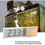 Thermomètre d'aquarium Aquarium numérique d'eau de Terrarium Grand écran LCD enregistre Les températures Basses élevées en 24 Heures pour Les habitats de Tortues d'aquarium