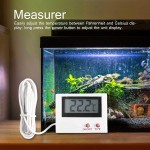Thermomètre d'aquarium testeur de température numérique LCD thermomètre pour aquarium thermomètre numérique électronique animal de compagnie rampant élevage en serre thermomètre d'incubation