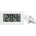 Thermomètre en Plastique de Haute qualité Facile à Lire capteur de thermomètre à écran LCD pour incubateurs de couveuses d'aquarium de Jardin Boîtes à cigares Boîtes de Guitare