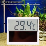 YongliJc Thermomètre thermomètre numérique pour Aquarium thermomètre numérique LCD pour Aquarium Test de température de l'eau de Terrarium Solaire