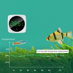 Yushu Thermomètre numérique pour aquarium grand écran LCD adhère hors de l'aquarium plage de température de 0 à 60 ℃ thermomètre numérique LCD