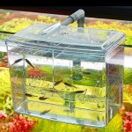 EGFheal OFish Boîte d'élevage d'aquarium pour aquarium incubateur extérieur à suspendre isolation pépinière accessoires d'aquarium petite taille 1,25 l