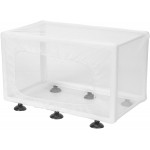 Entatial Boîte de réservoirs d'élevage de Poissons boîte d'élevage de Poissons d'aquarium en Plastique avec Ventouse pour Petits PoissonsGrand