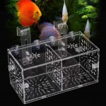 JULYKAI Boîte d'élevage de Poissons incubateur de couvoir d'aquarium de Conception d'aspiration 3 Tailles Acrylique Non Toxique Suspendu pour Petits20CM*10CM*10CM