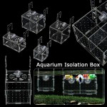 Milifeel Incubateur à ventouse pour aquarium Fournitures d'aquarium Boîte d'isolation pour les frites L-2
